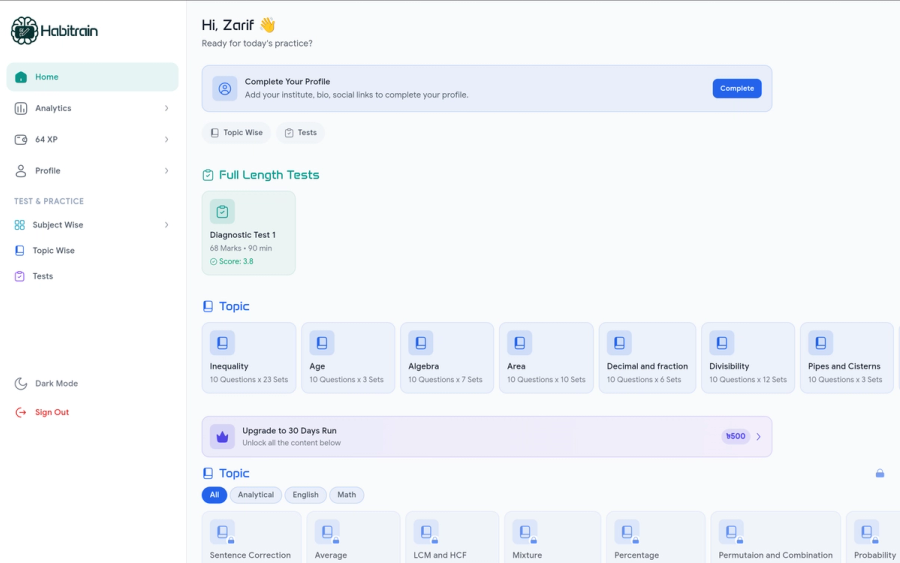 Habitrain App