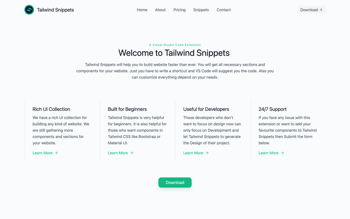 Tailwind Snippets
