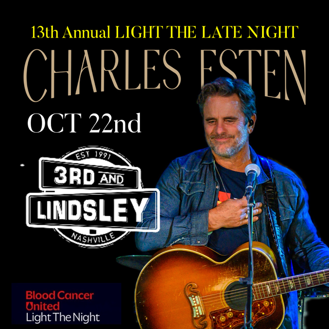 13th Annual LIGHT THE LATE NIGHT with Charles Esten with special guest Kyndal Inskeep with Ava Paige