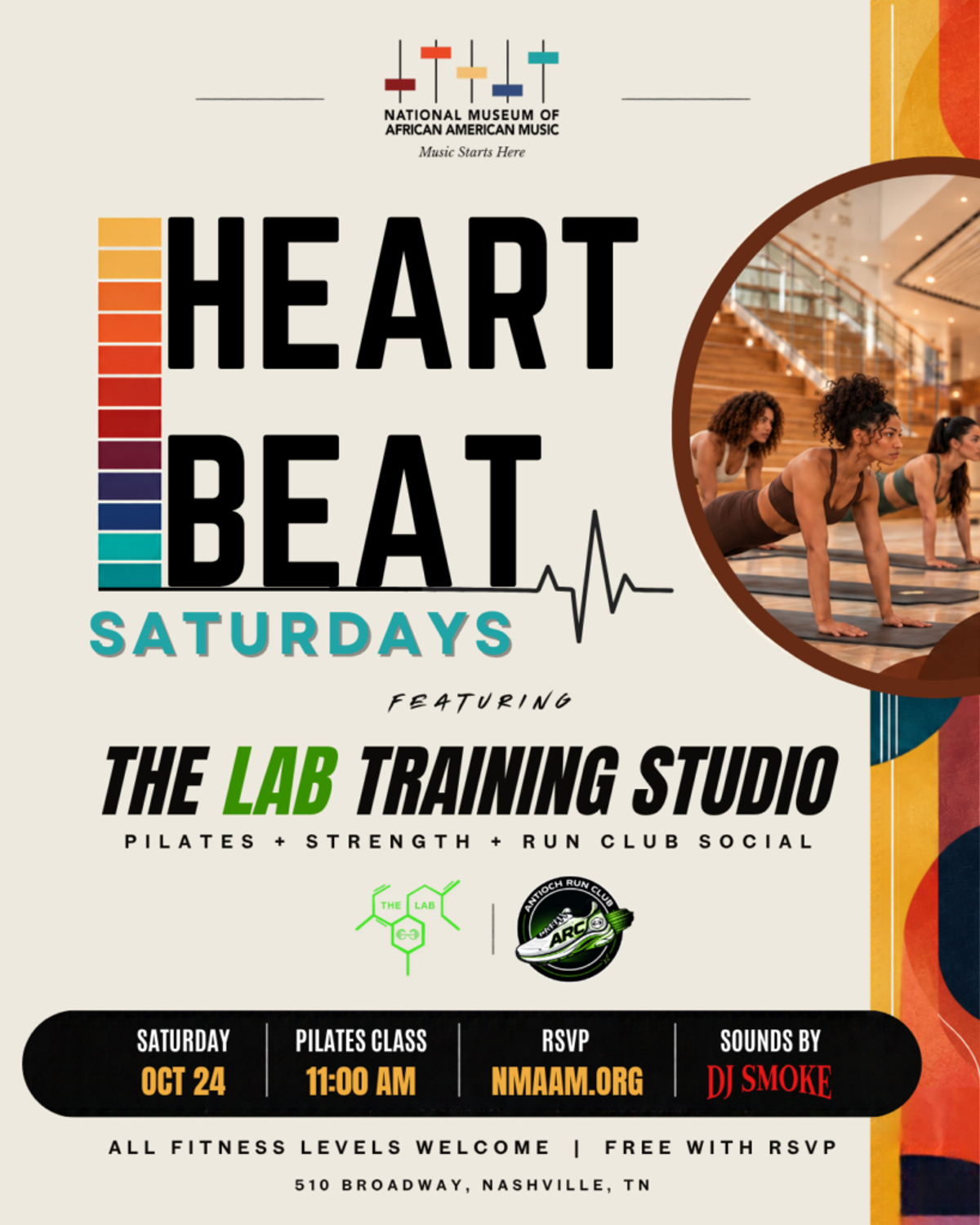 Heartbeat Saturdays | Pilates with The Lab Training Studio