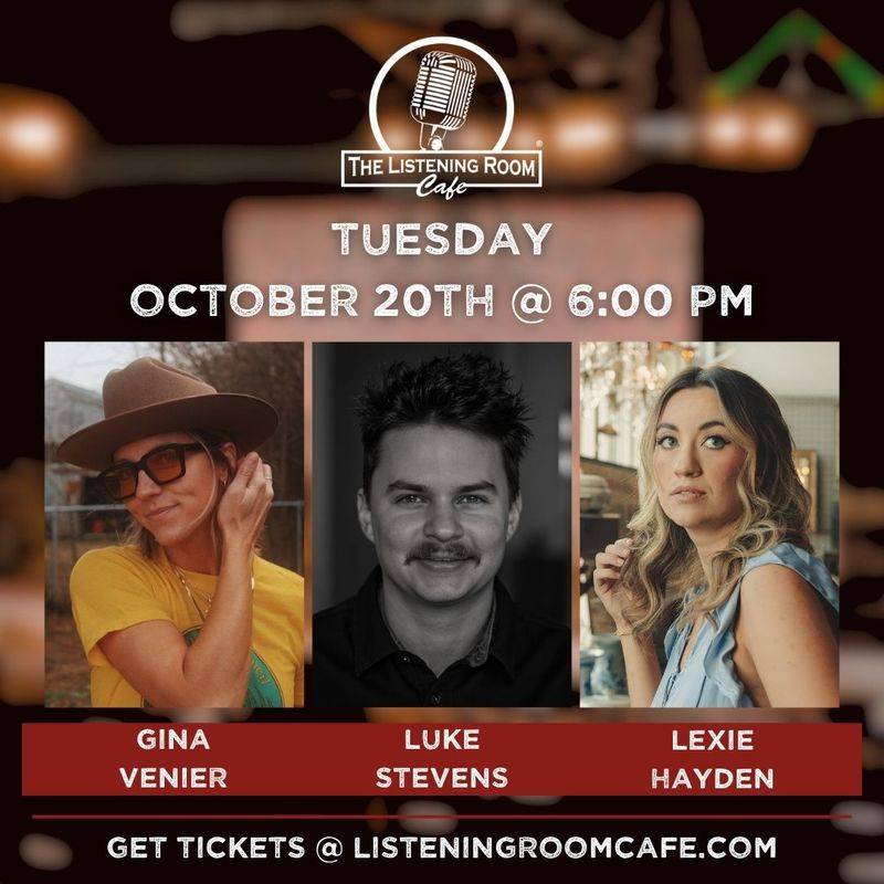 GINA VENIER, LUKE STEVENS, & LEXIE HAYDEN