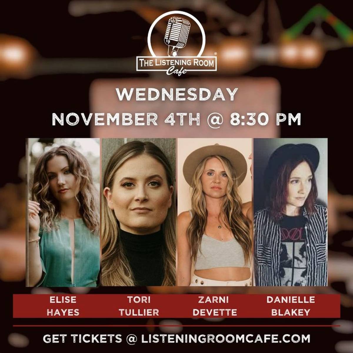 ELISE HAYES, TORI TULLIER, ZARNI DE VETTE, & DANIELLE BLAKEY