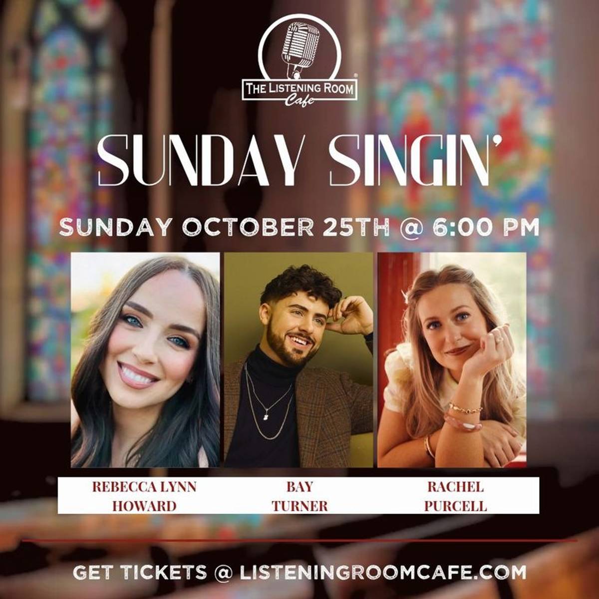 SUNDAY SINGIN' FEATURING REBECCA LYNN HOWARD, BAY TURNER & RACHEL PURCELL