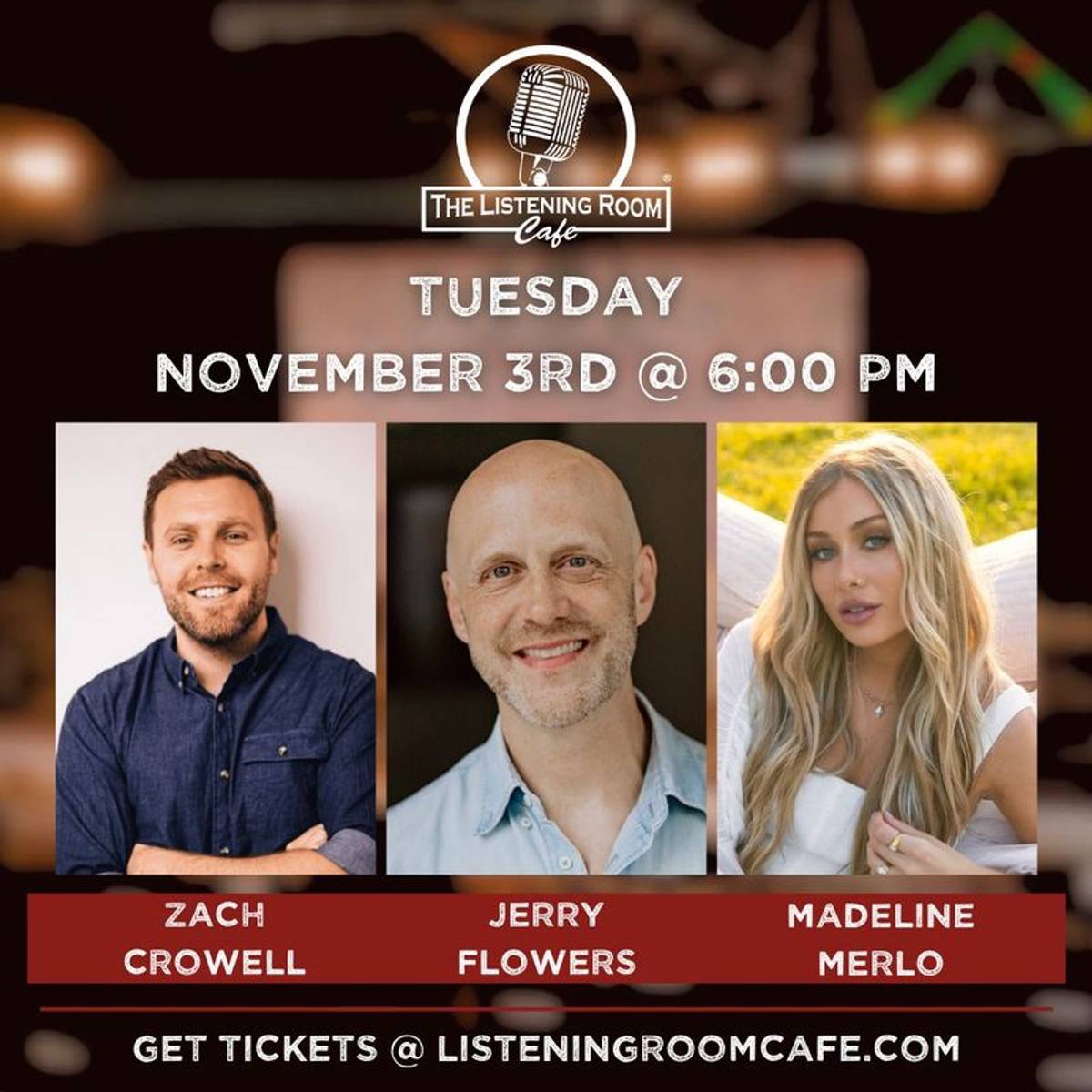 ZACH CROWELL, JERRY FLOWERS, & MADELINE MERLO