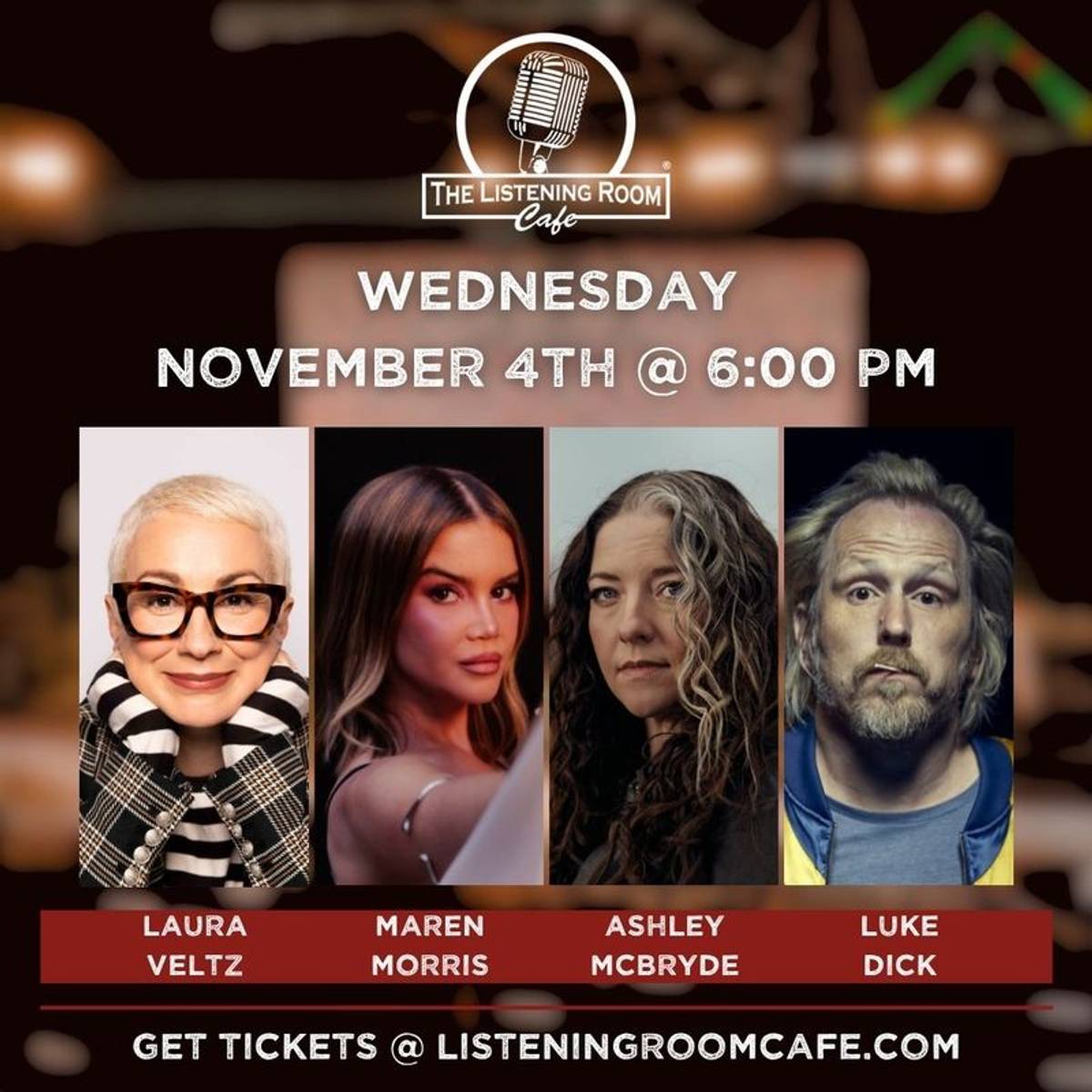 LAURA VELTZ, MAREN MORRIS, ASHLEY MCBRYDE, & LUKE DICK