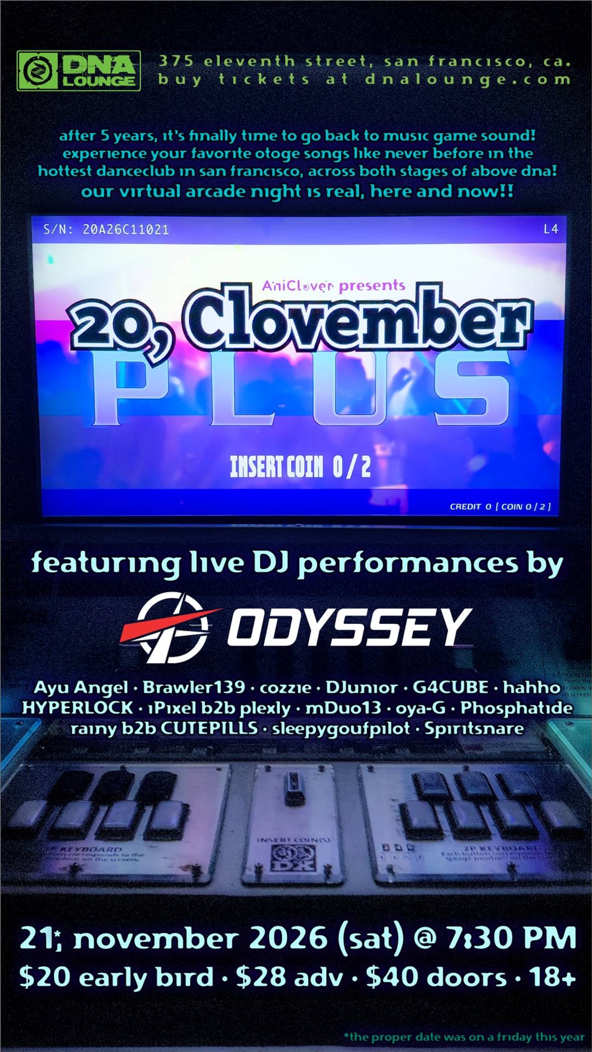 20 Clovember Plus