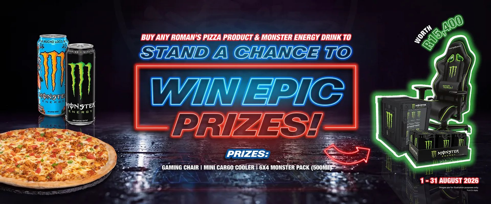 Win With Roman's Pizza — Enter the competition now