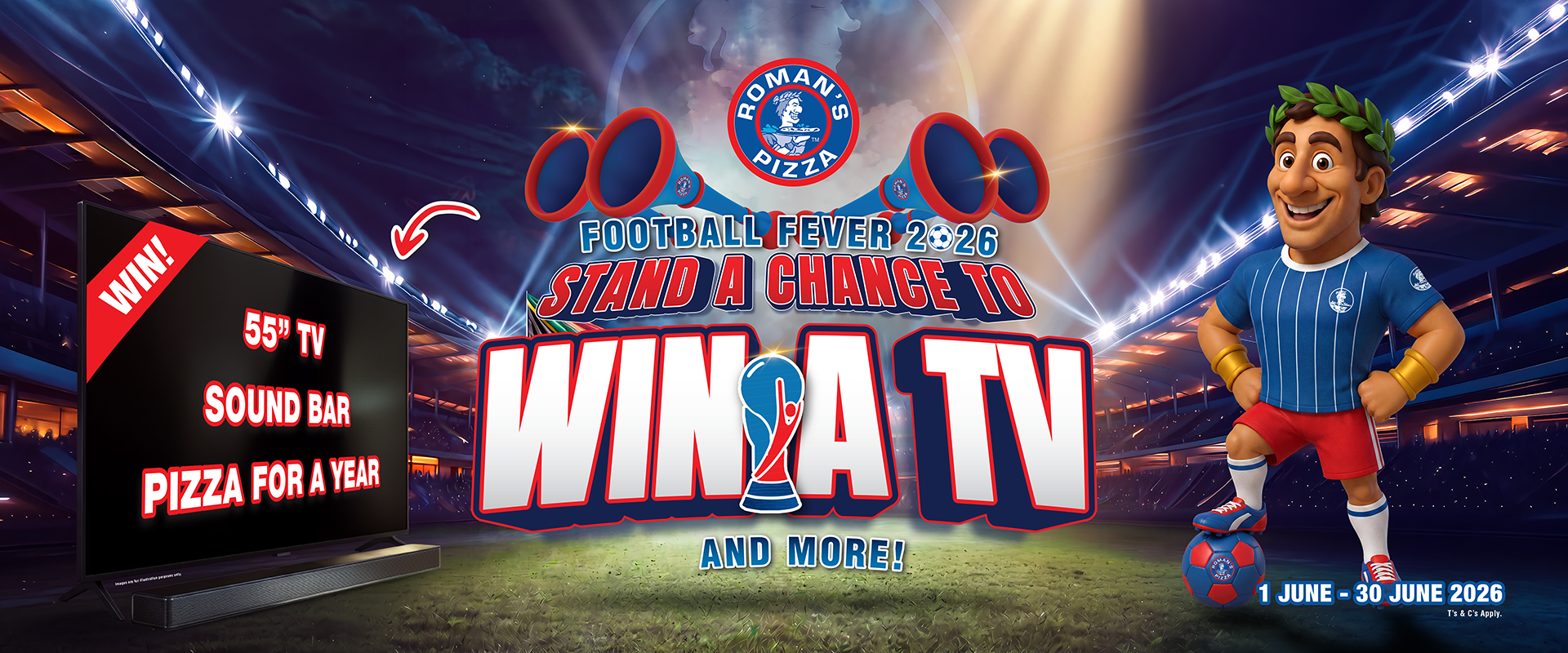 Win With Roman's Pizza — Enter the competition now