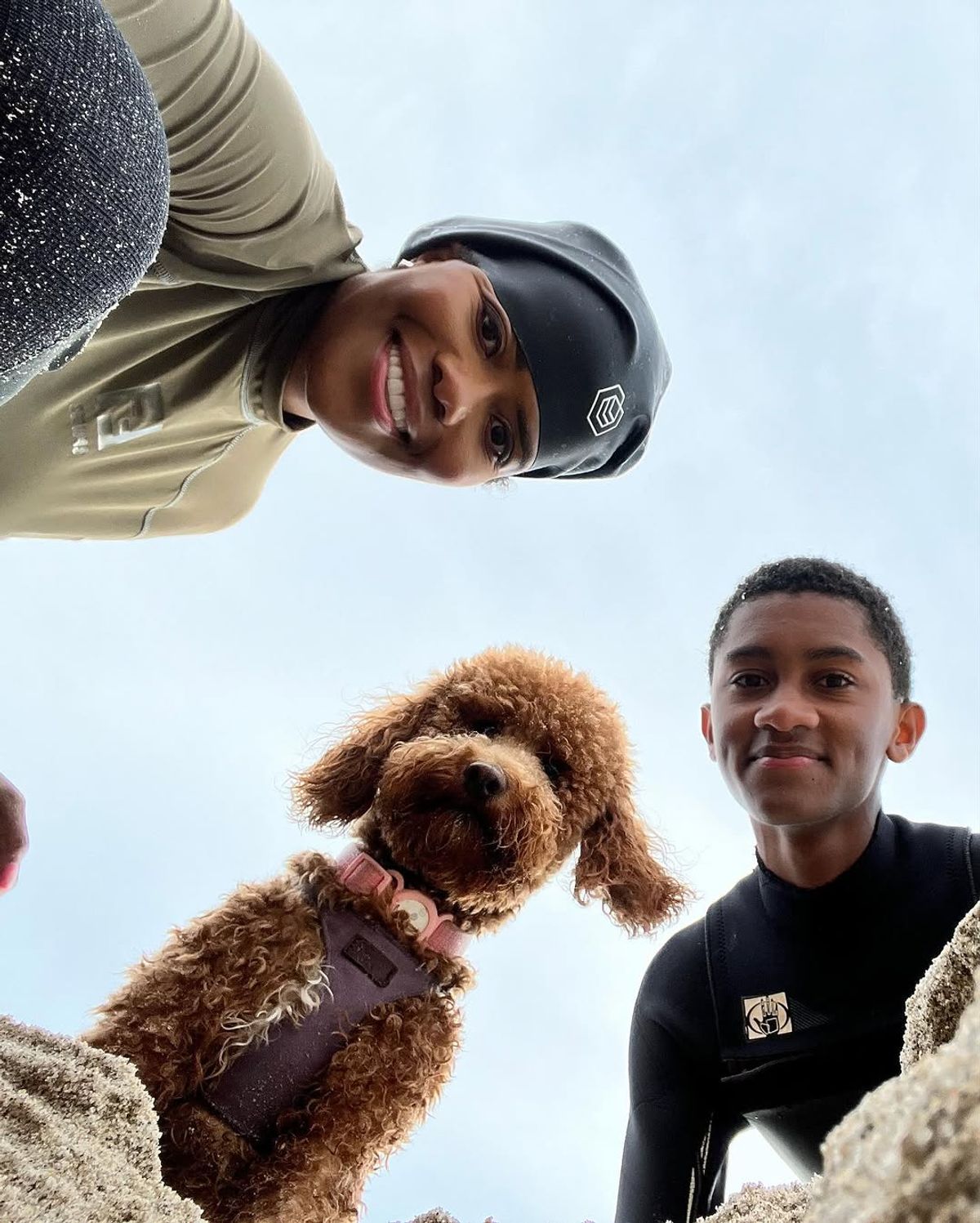 Beach day with my nephew..