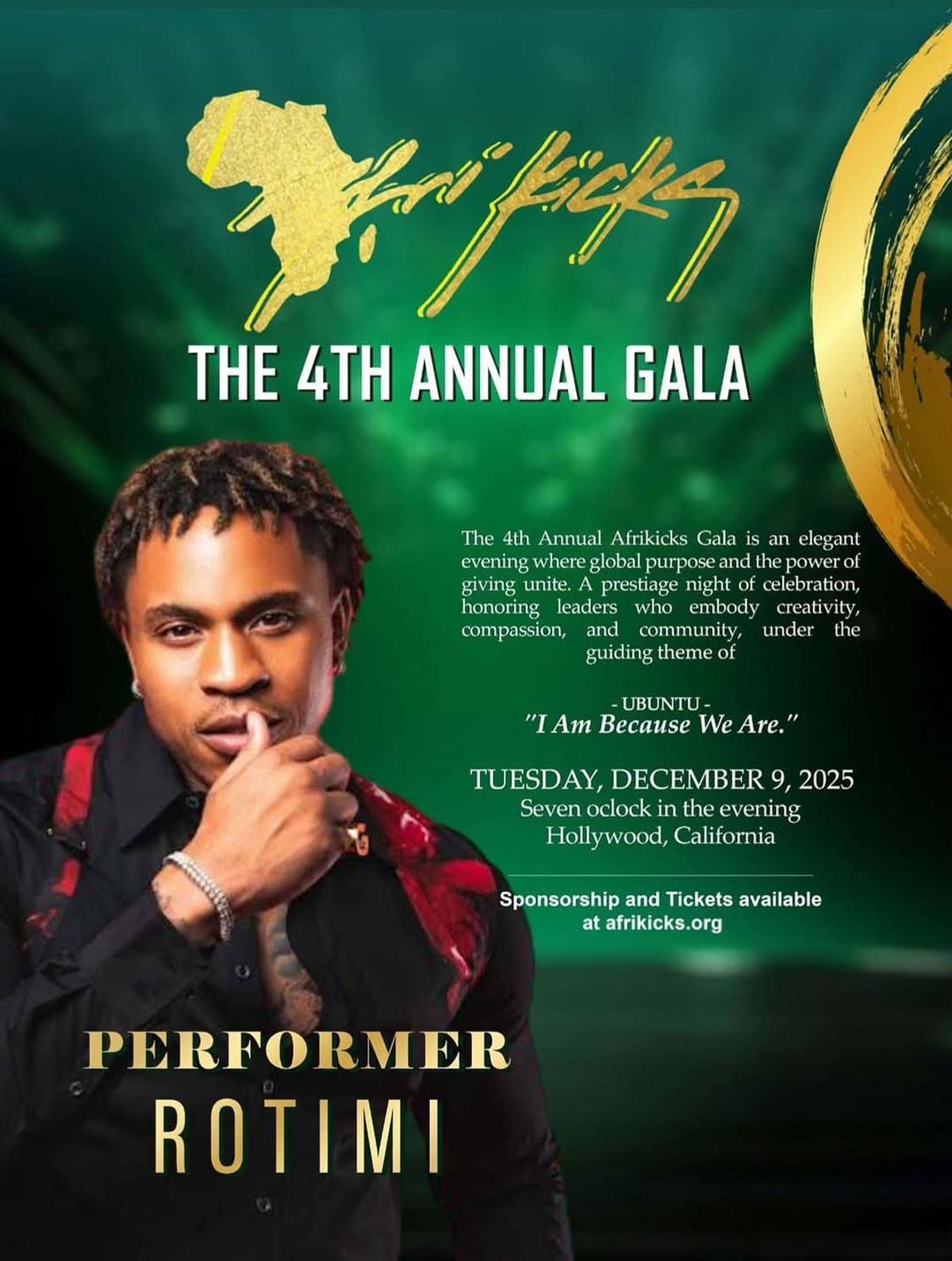 AfriKicks 4th Annual Celebrity Gala: Hollywood Stars, Live Music, and Impactful Giving