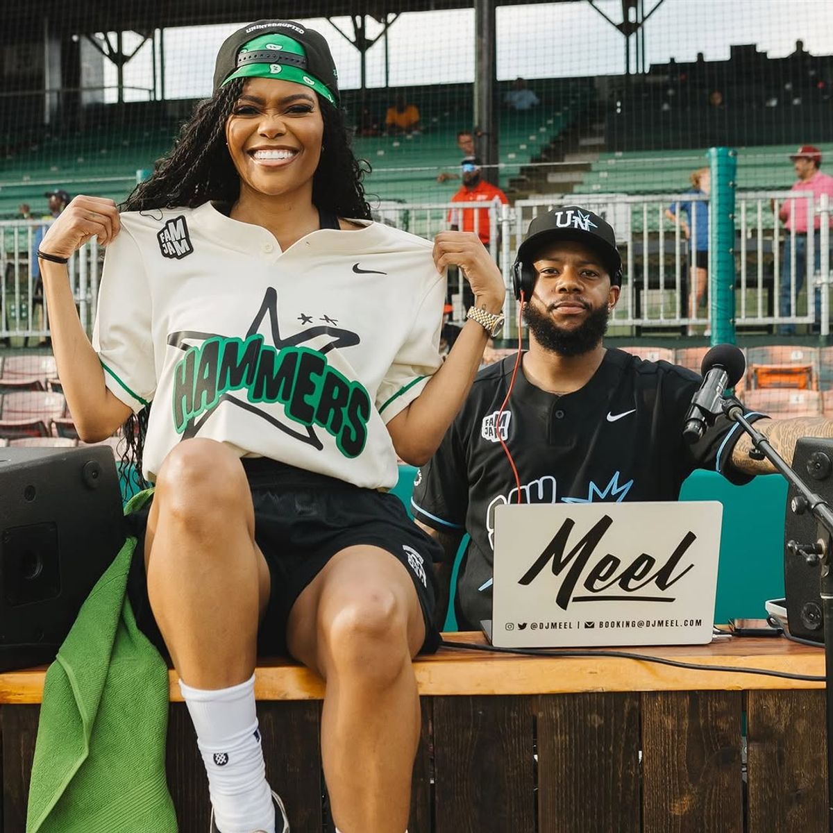 Had an amazing time celebrating Juneteenth at the Fam Jam Celebrity Softball Game during Barnstorm Birmingham with @mlb and @uninterrupted! #FamJam ⚾️