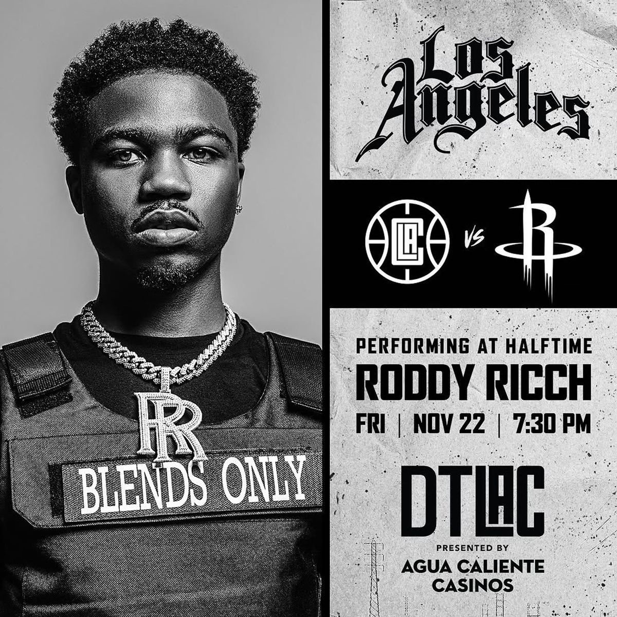 Roddy Ricch to Perform Live at LA Clippers Halftime Show Ahead of Debut Album Release