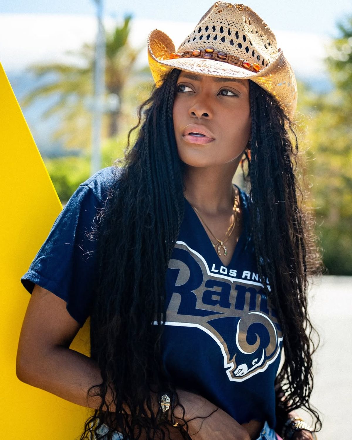 Lucky Girl vibes, Rams game views w/ @luckygirlrose 🥂 🏈