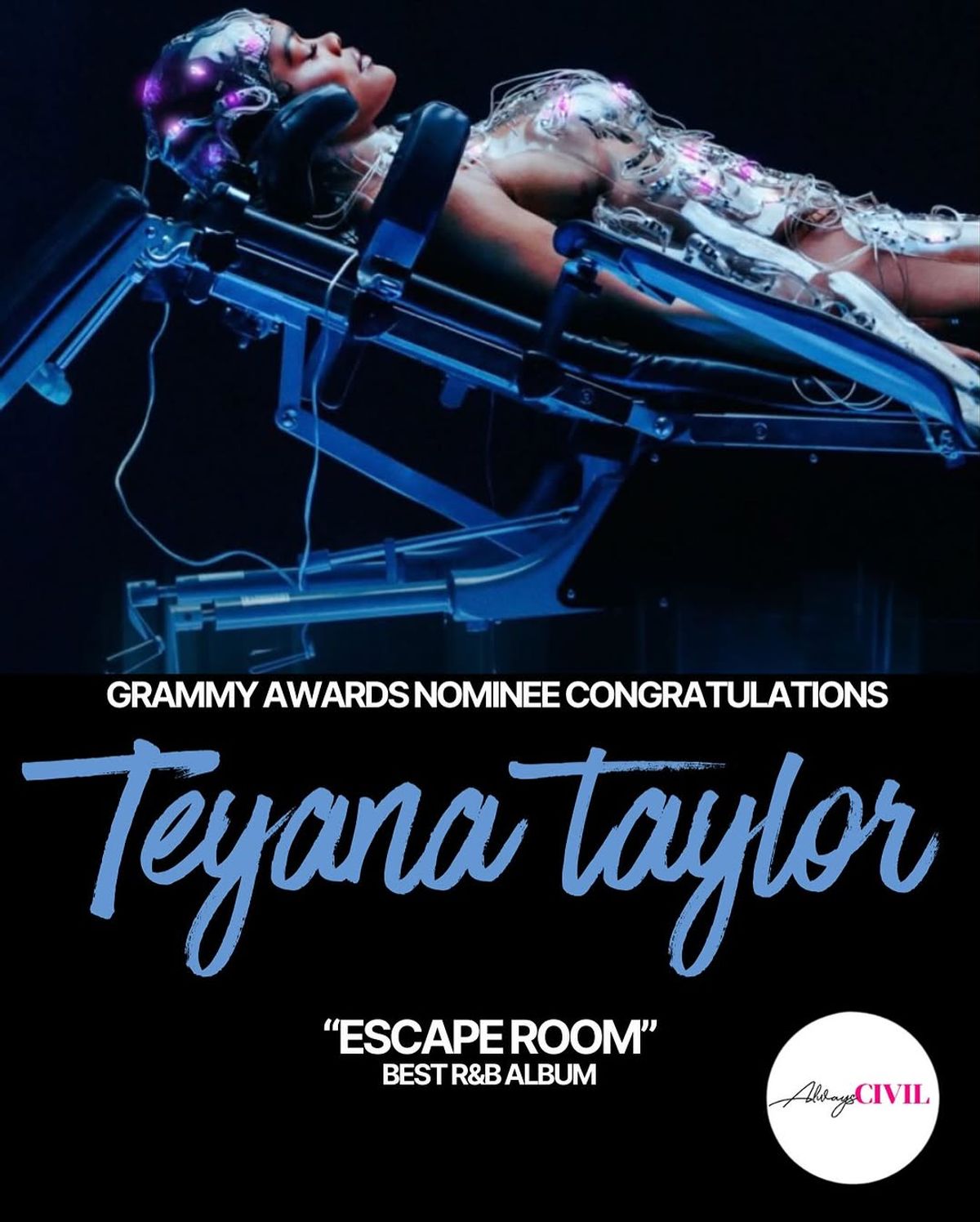 Teyana Taylor Earns First Grammy Nomination for Best R&B Album