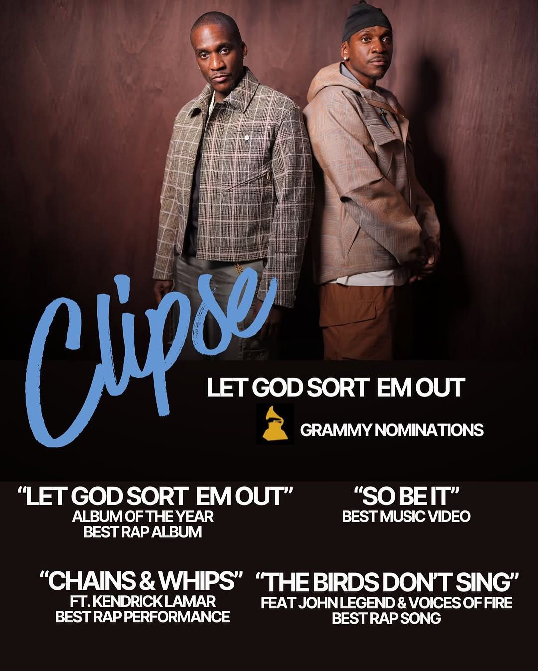 The @clipse Earn Five Grammy Nominations, Including Album of the Year