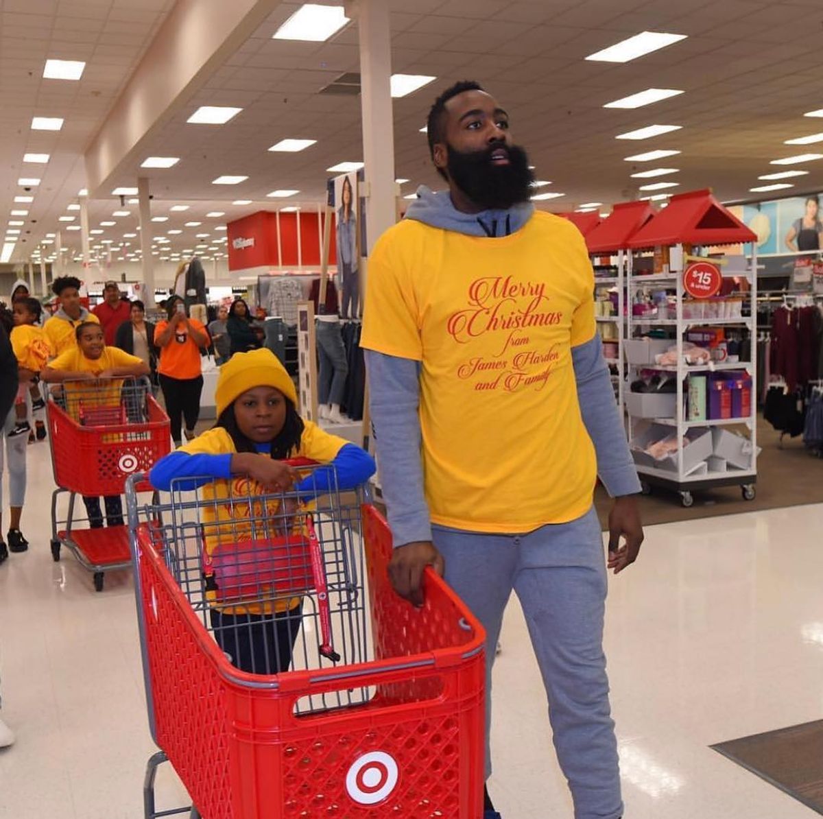 J. Harden and 3TheHardenWay Partner with Target and Always Civil for Christmas Shopping Spree
