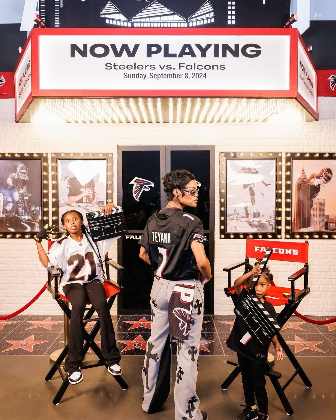 Teyana Taylor Leads the Charge at Atlanta Falcons Home Game