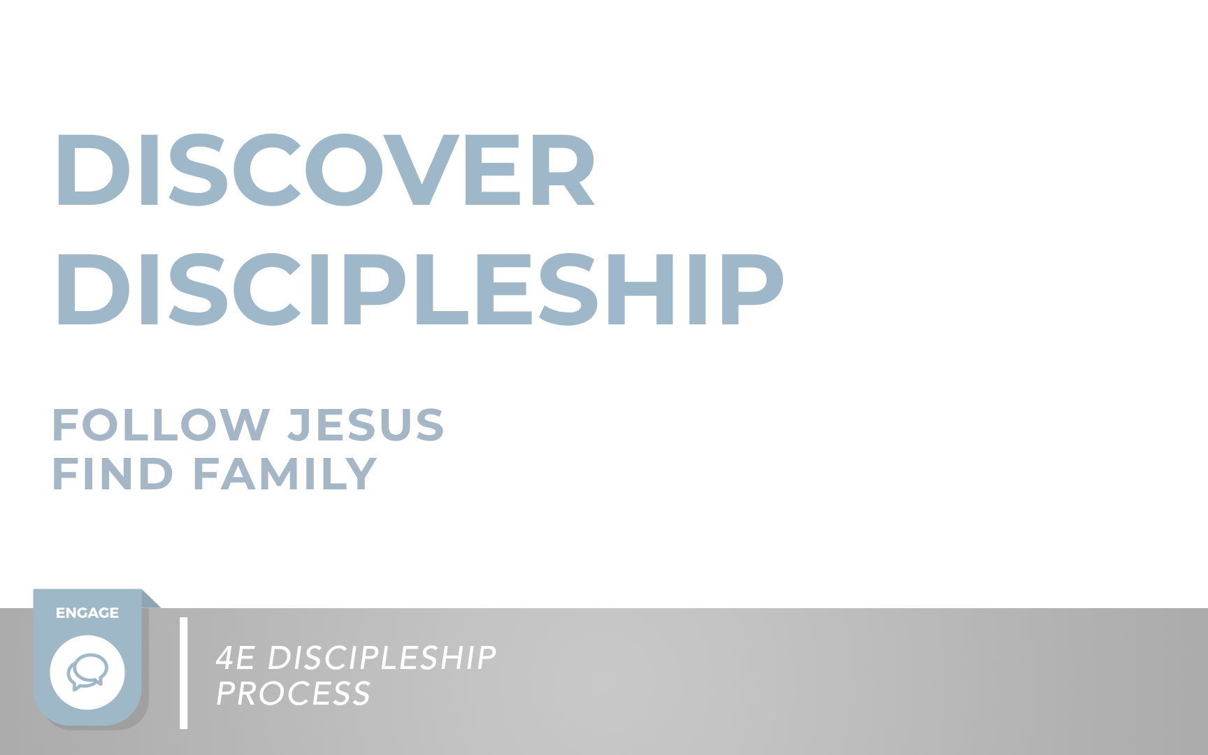 Discover Discipleship (PVD)