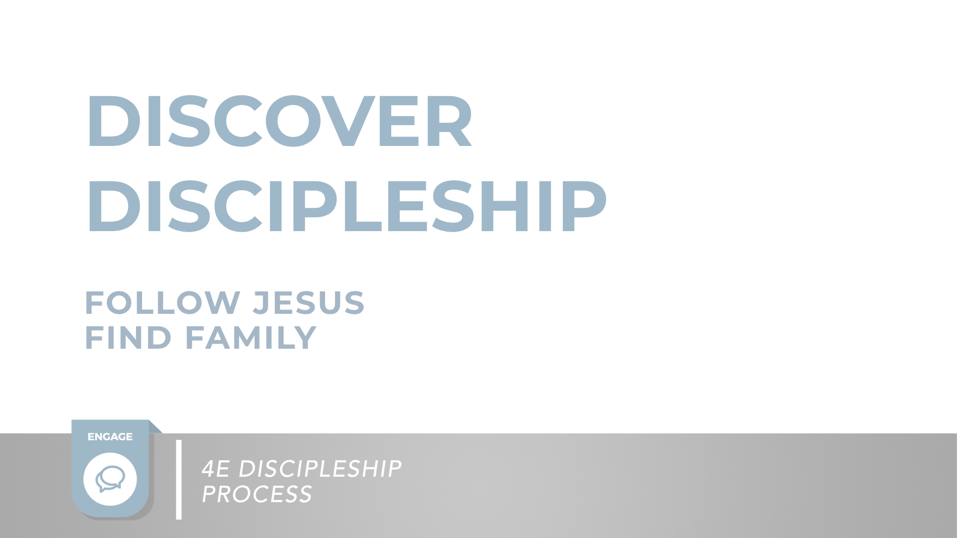 Discover Discipleship (BOS)