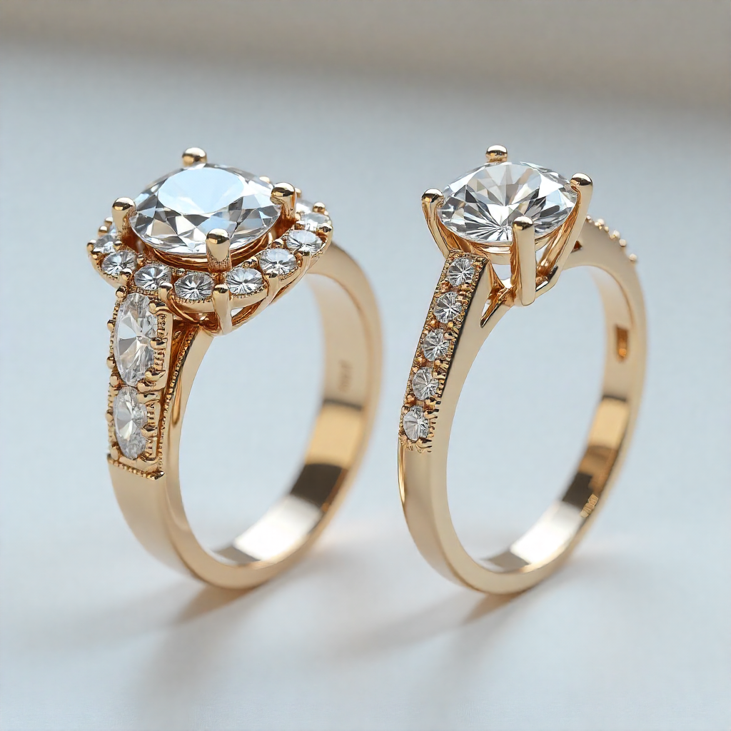 Halo vs. Solitaire Rings