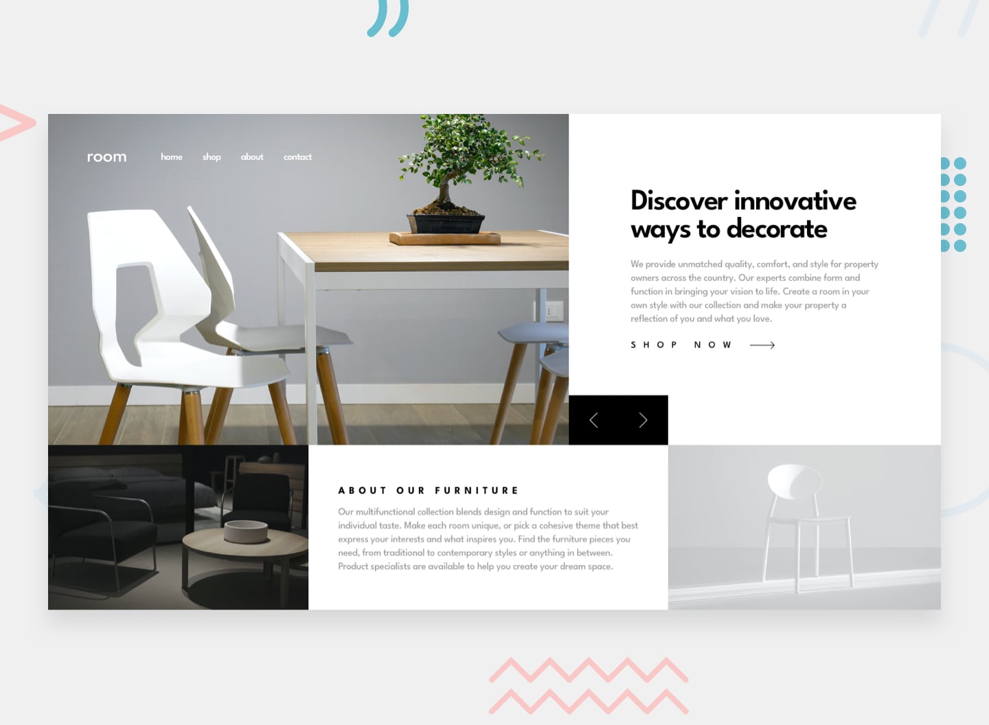 Room Landing Page