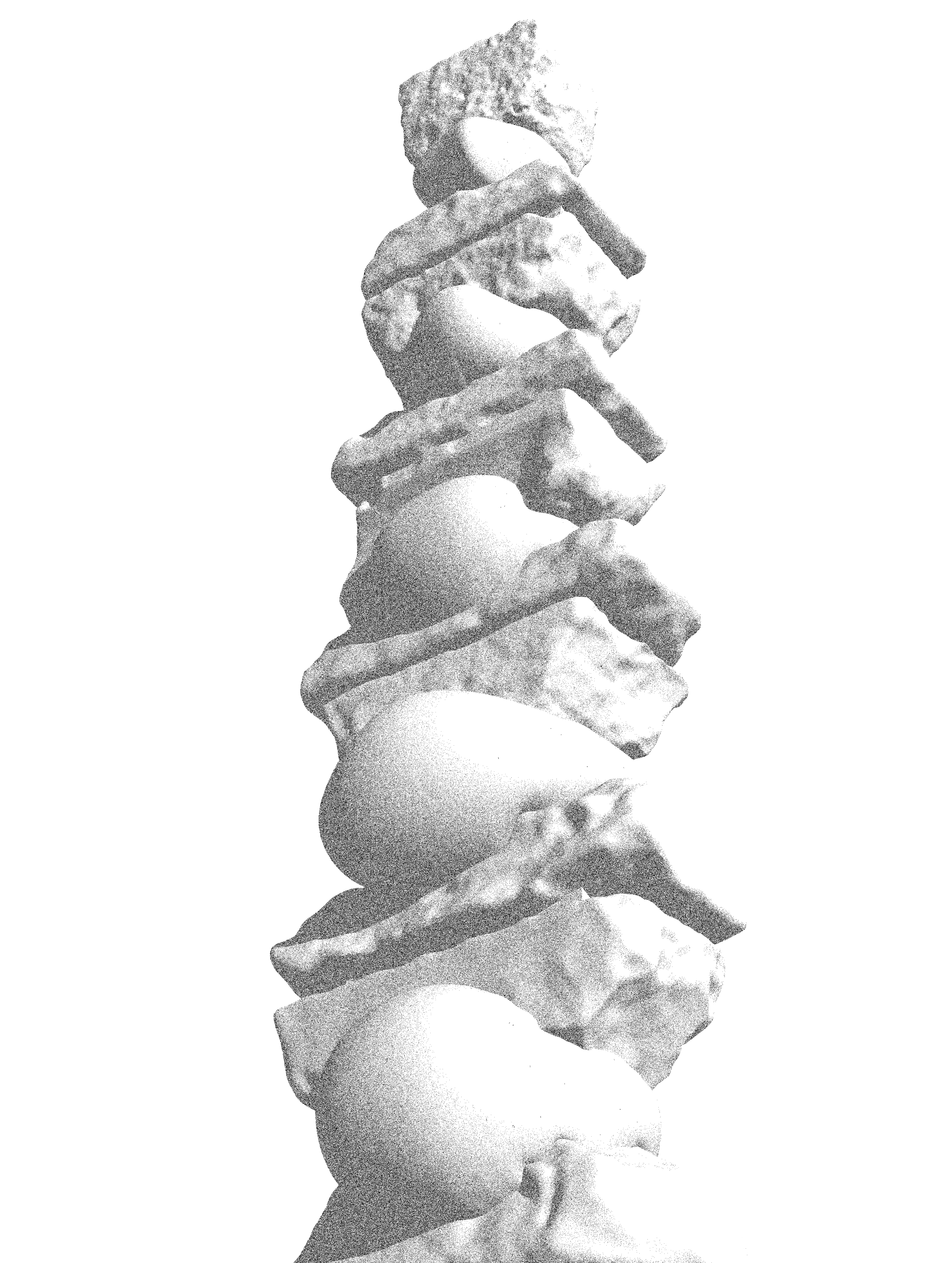 Perspective drawing of Amoud installation