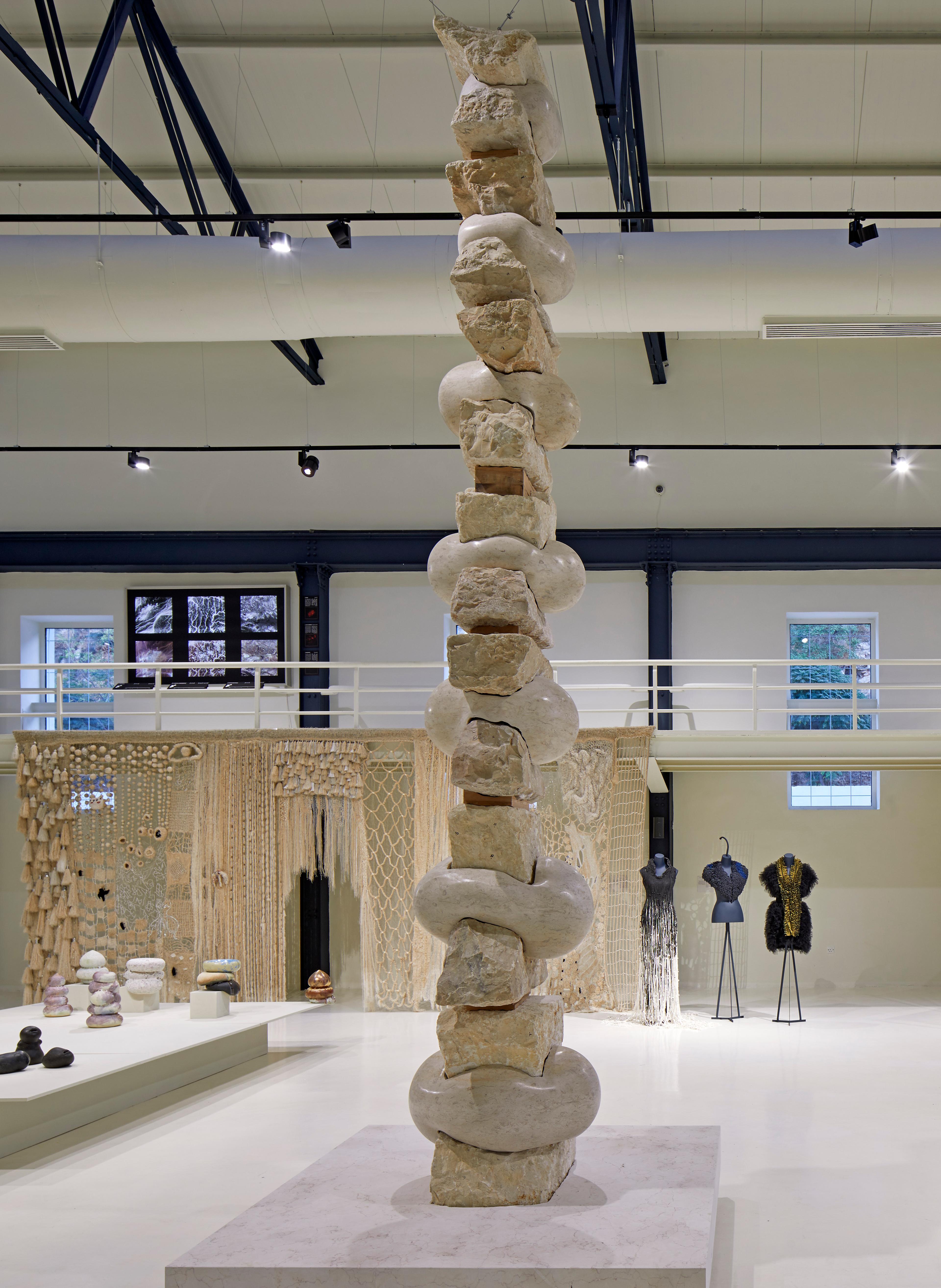 Photo from the opening of the Amoud installation