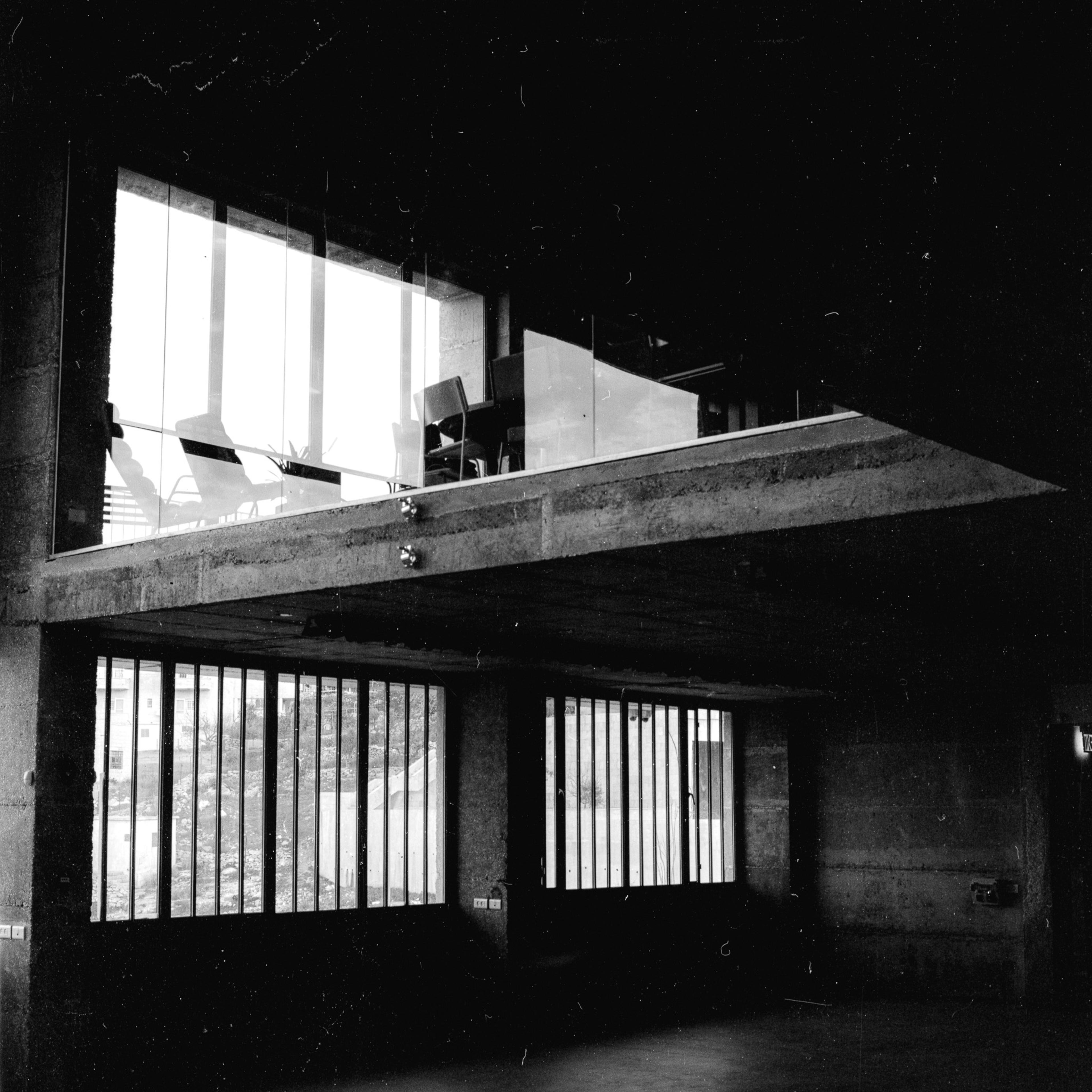 View of production space and restaurant