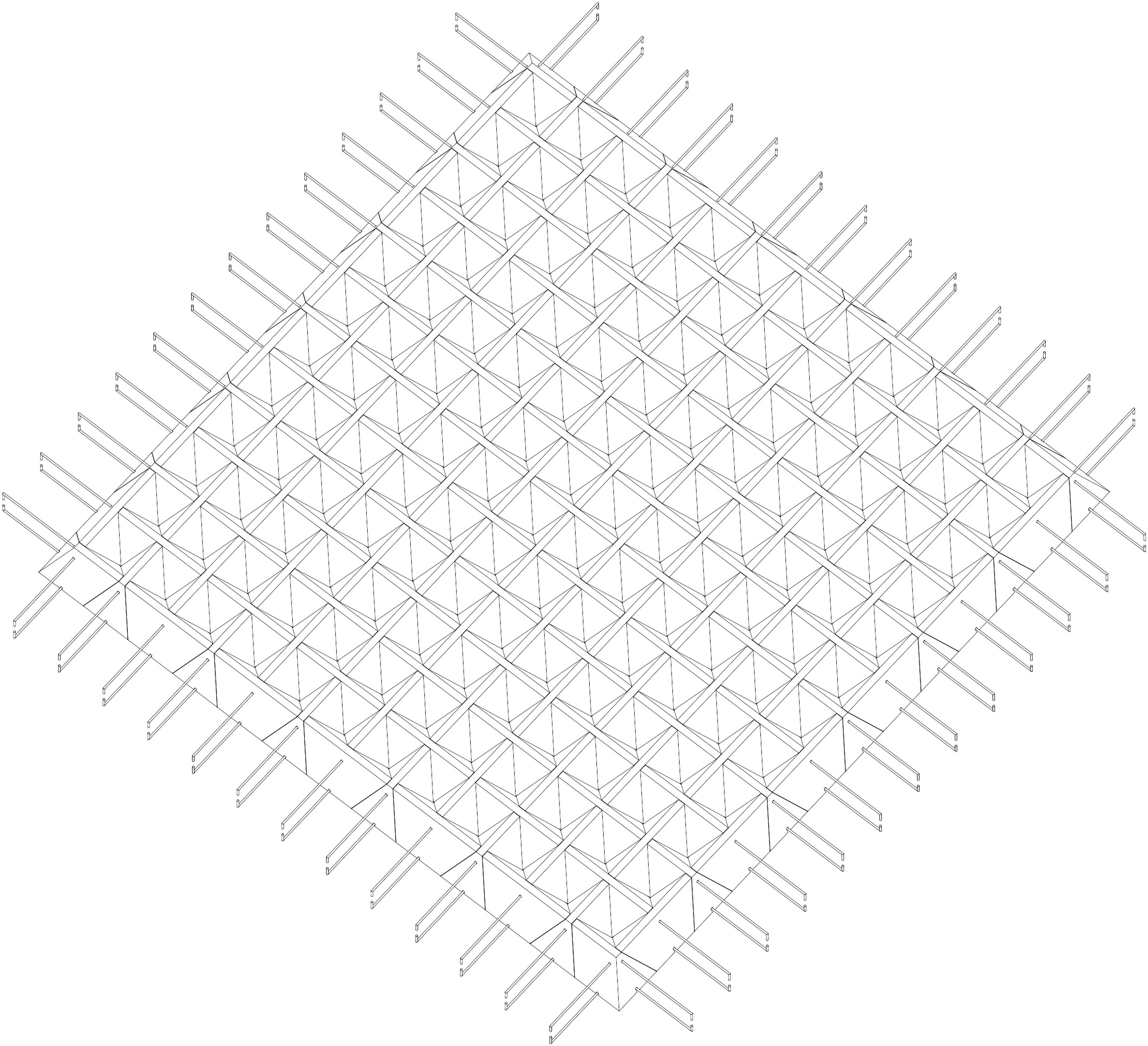 Sterotomy axonometry drawing