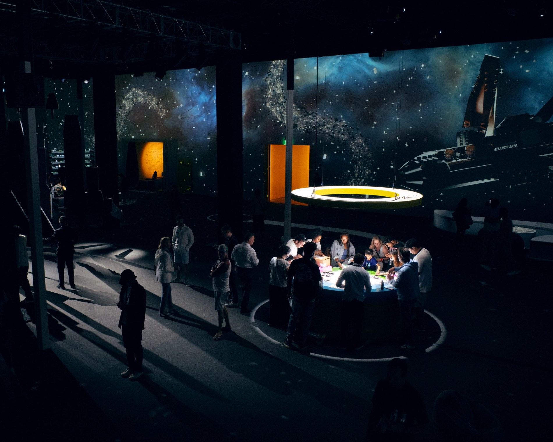 LEGO Over the Moon collaboration with Pharrell Williams, Los Angeles. Soundscape by Coda to Coda