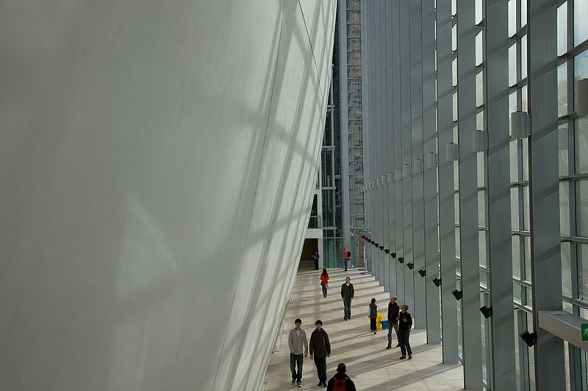 Image shows the Darwin Centre Cocoon in the Natural History Museum, London, where The Animal Interventions installation was broadcast. Installation composer: Coda to Coda