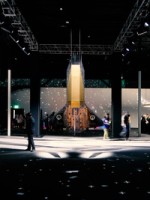 Shuttle view. LEGO Over the Moon collaboration with Pharrell Williams, Los Angeles. Soundscape by Coda to Coda