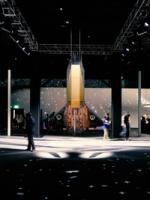 Shuttle view. LEGO Over the Moon collaboration with Pharrell Williams, Los Angeles. Soundscape by Coda to Coda