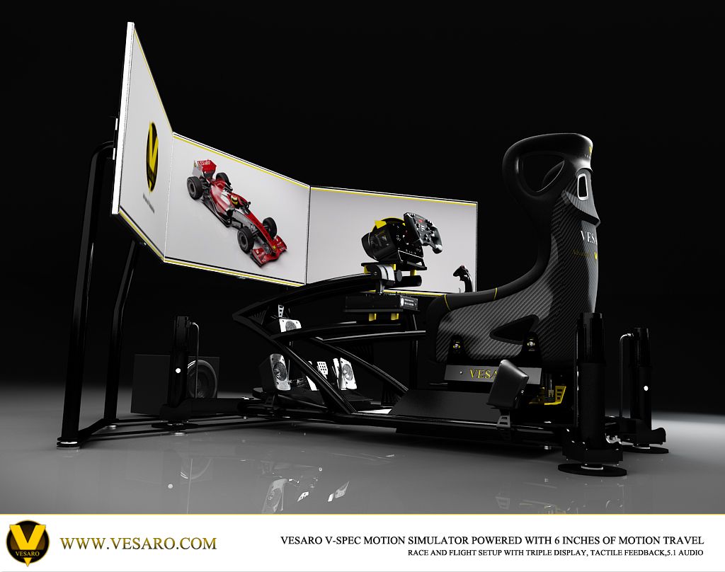 Vesaro Product Launch - Worlds first DBOX powered 6 Inch Motion Simulator