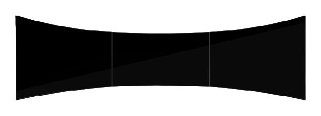 Triple Display Screen 32 Inch Curved