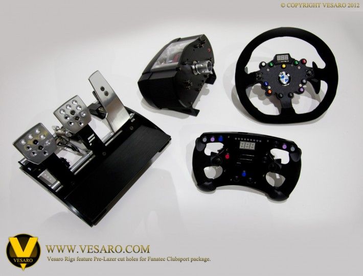Vesaro I modular rig system features support for the new Fanatec Clubsport Package