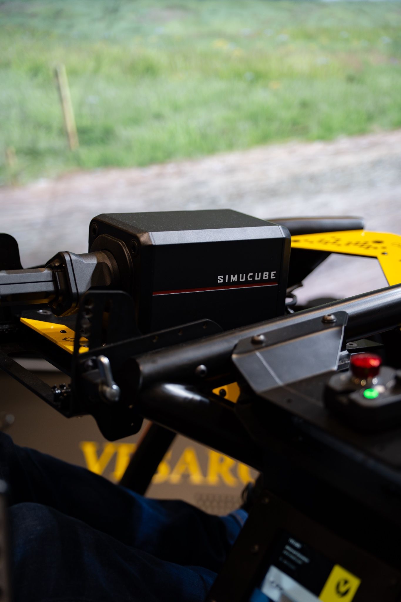 Simucube wheelbase on the Vesaro Rally