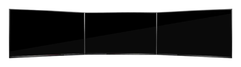 Triple Display Screen 55 Inch