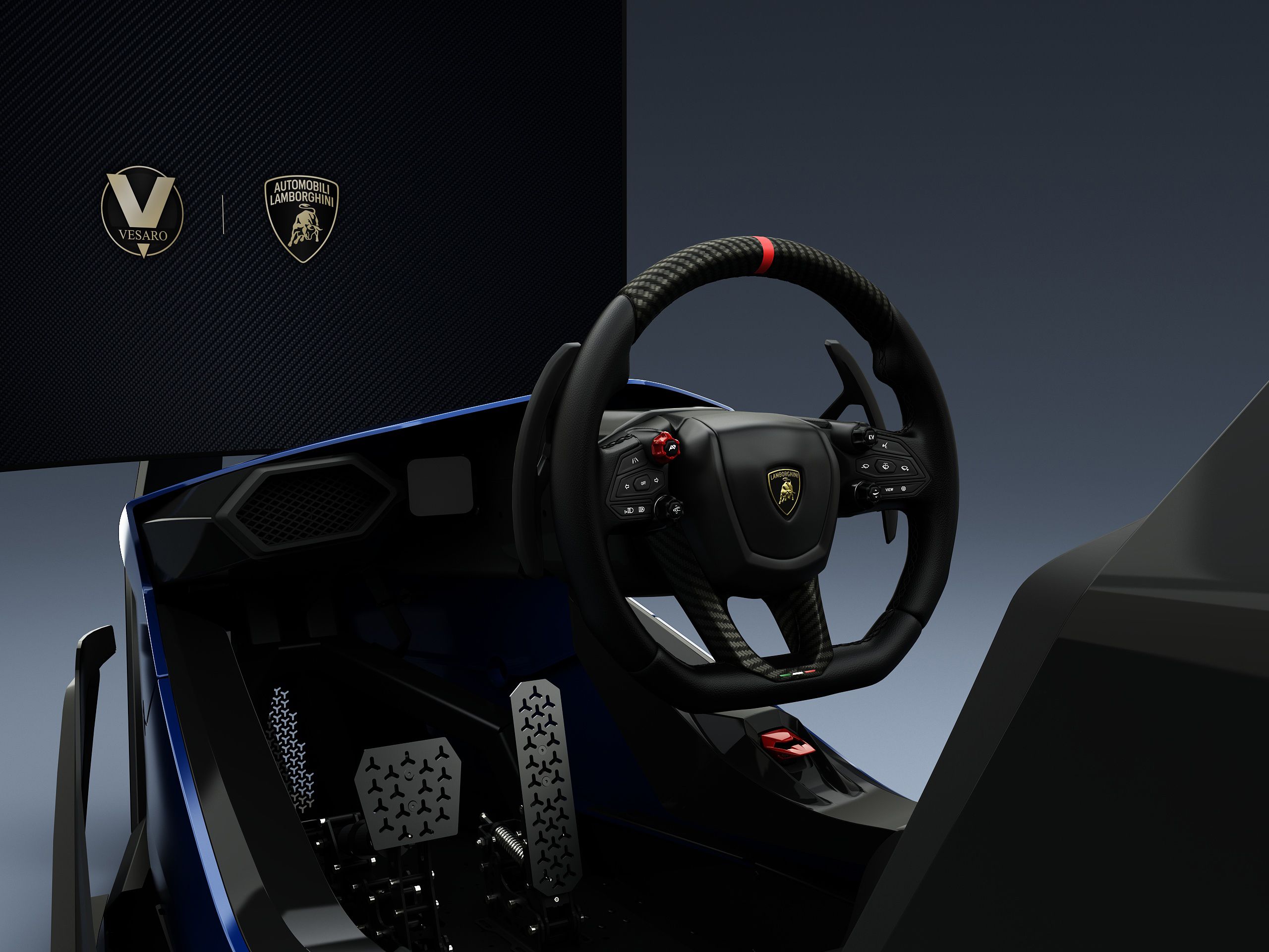 Lamborghini-branded pedals