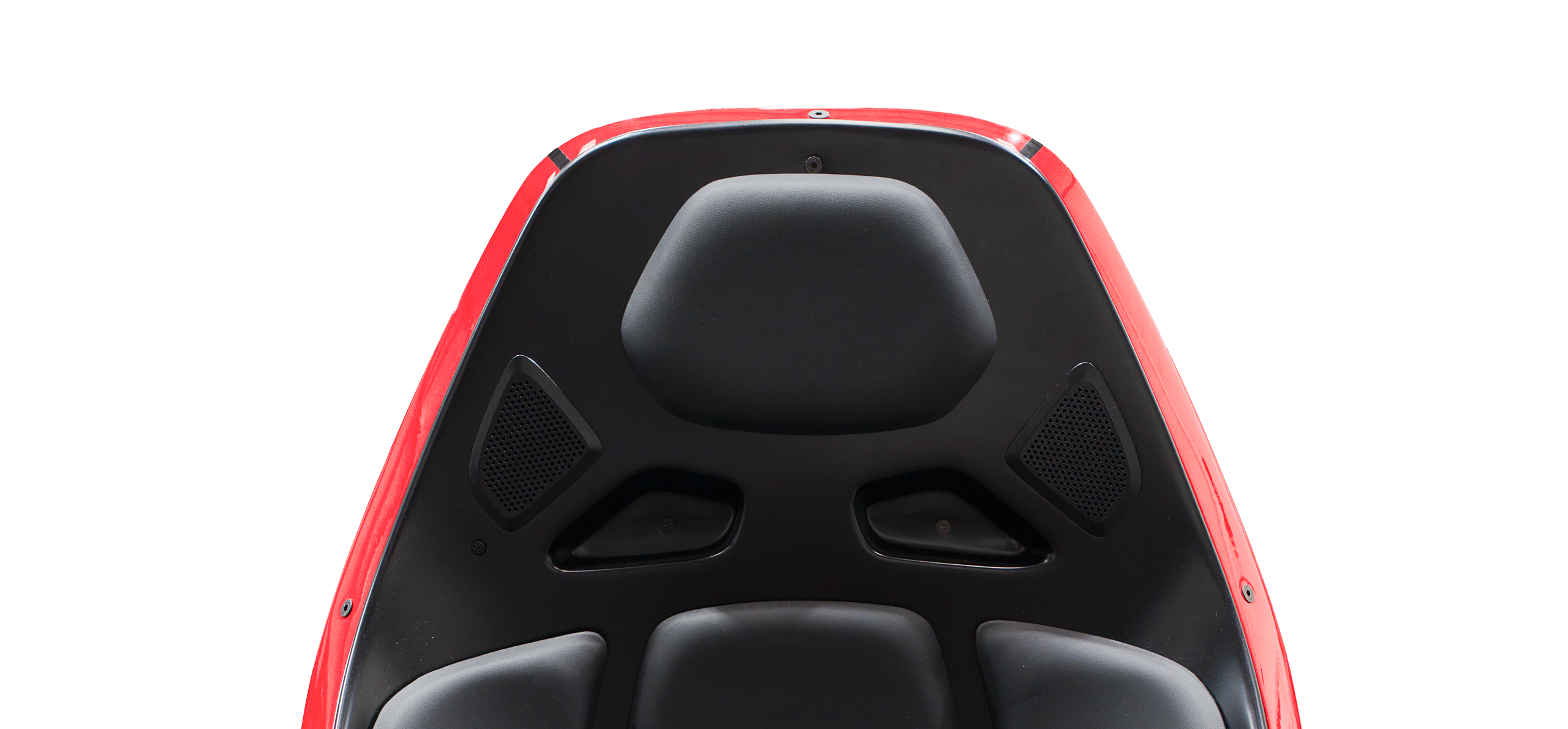 The Vesaro V-Zero seat, with a speaker either side of the headrest