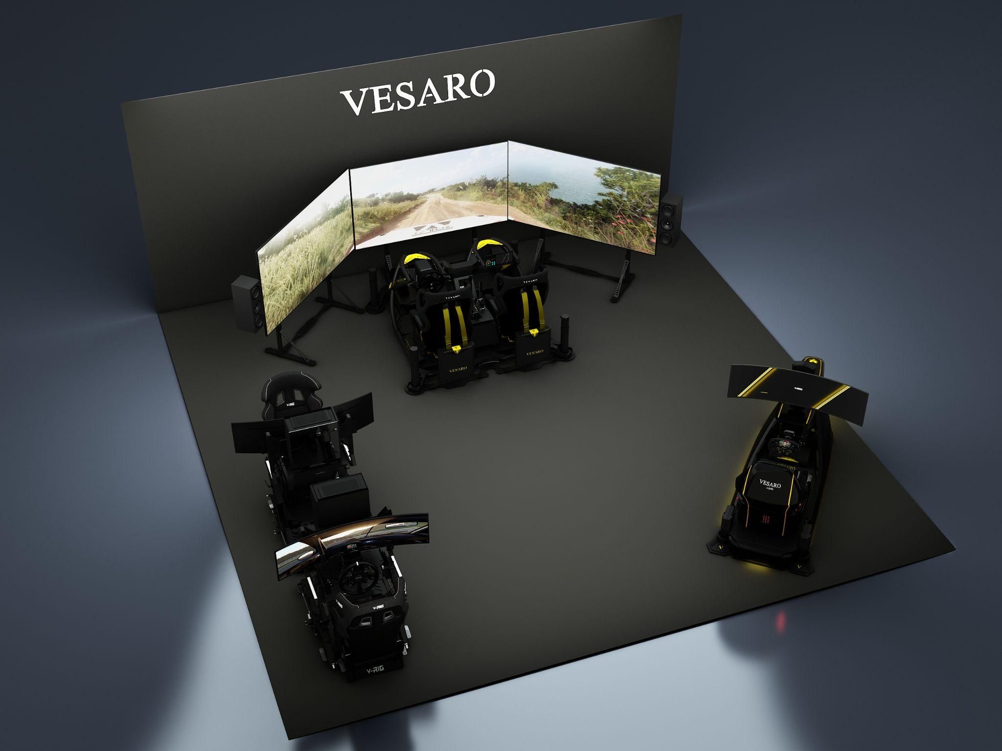 Digital render of the planned Vesaro stand for IAAPA Europe 2026