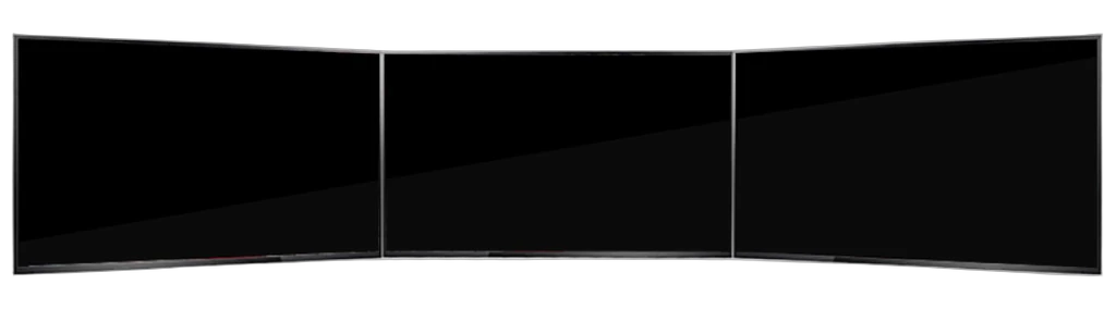Triple Display Screen 85 Inch