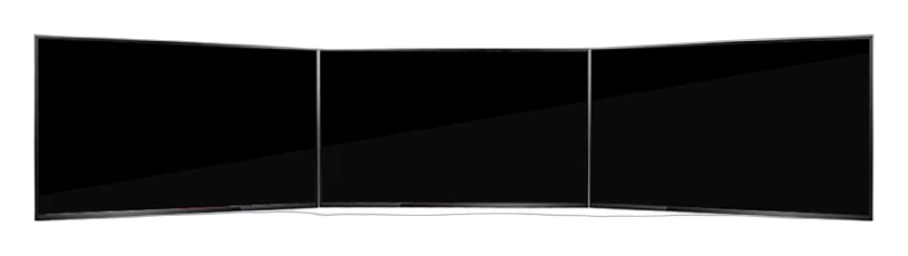 Triple Display Screen 50 Inch