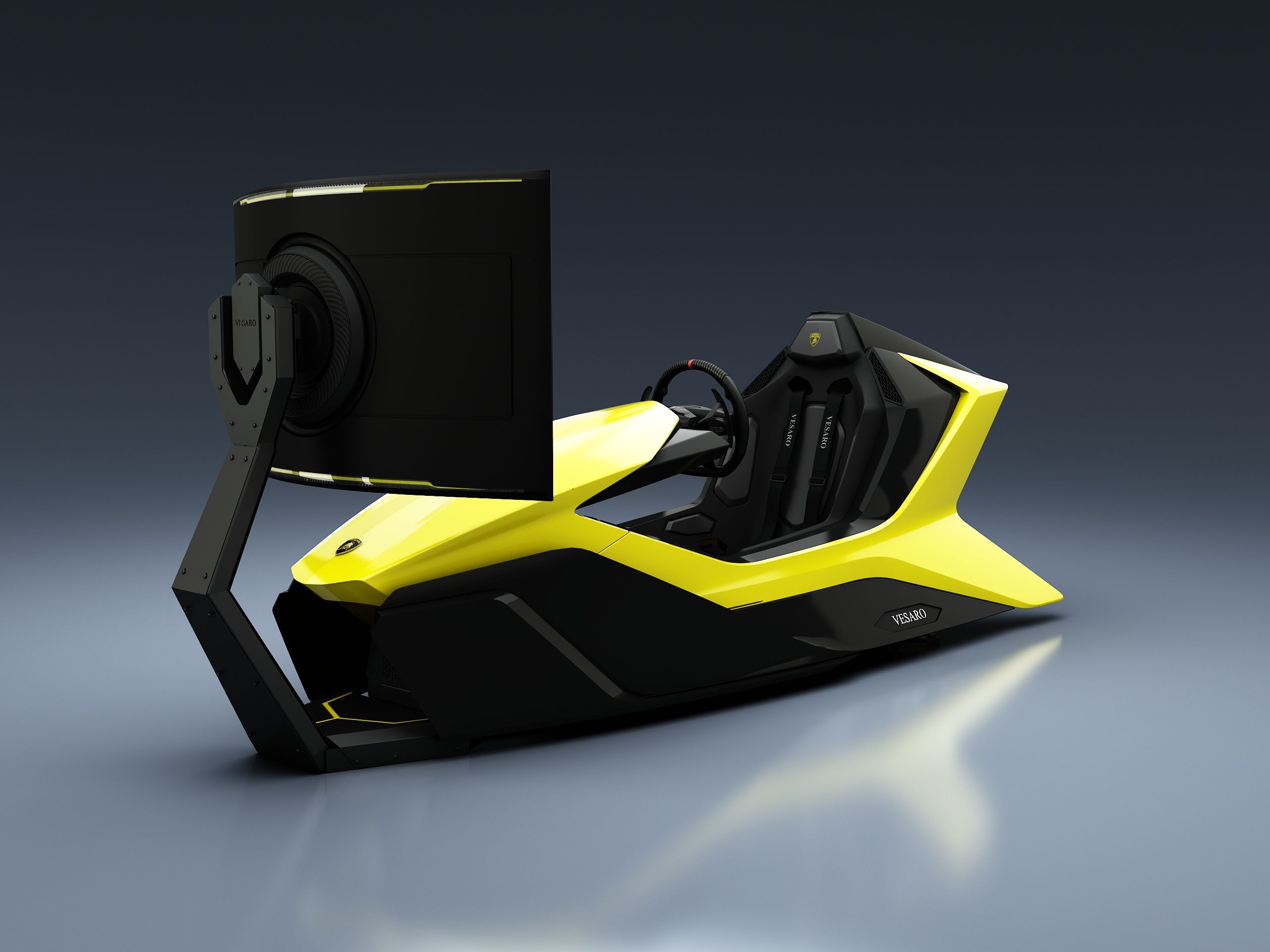 Automobili Lamborghini Commercial simulator in yellow