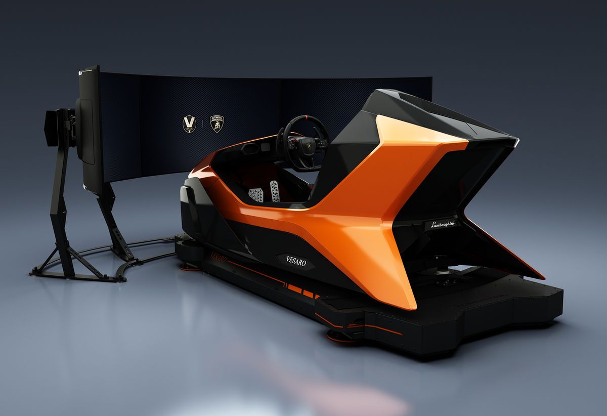 Automobili Lamborghini simulator by Vesaro in orange