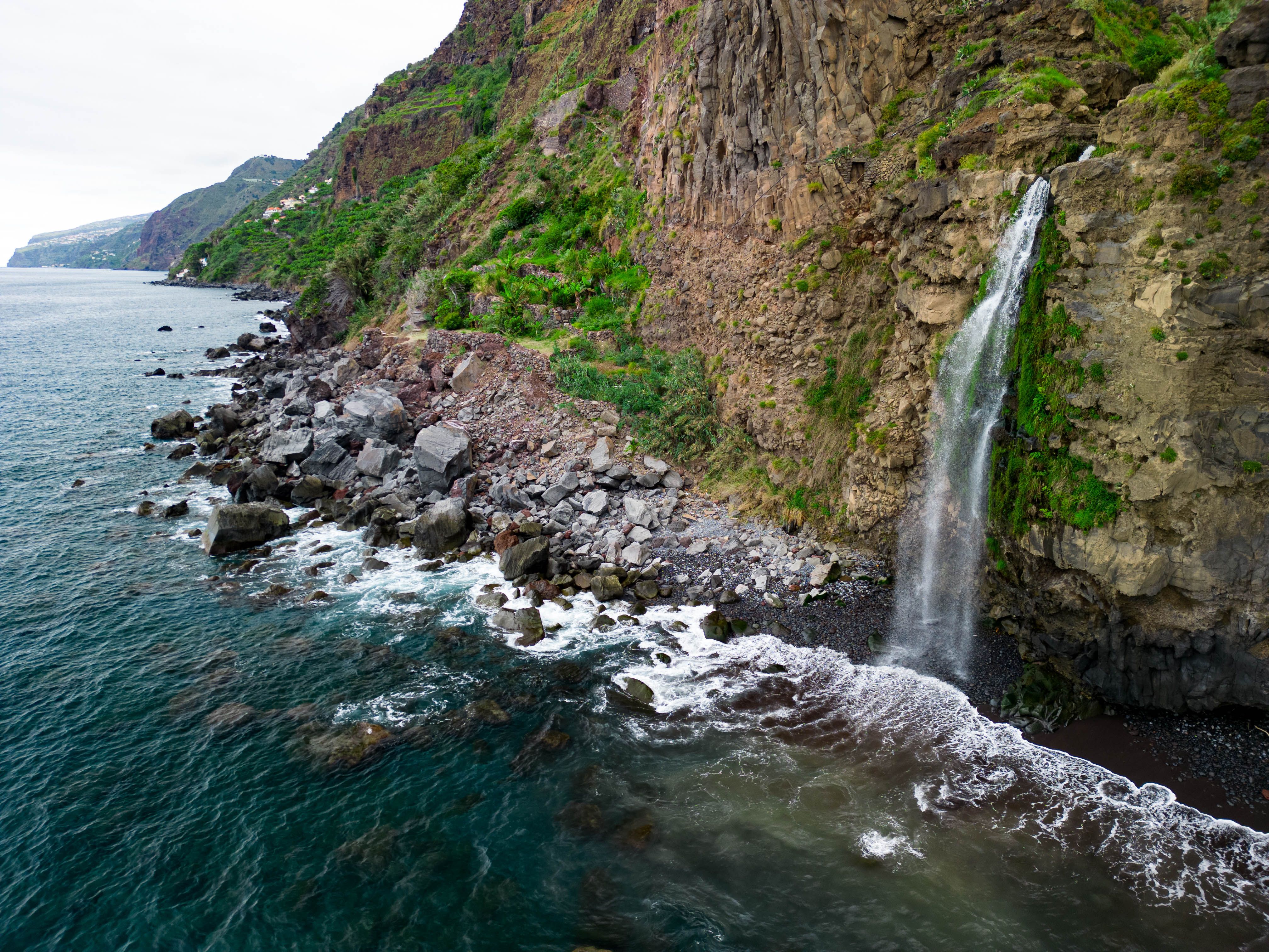 Waterfall by the ocean - 2
