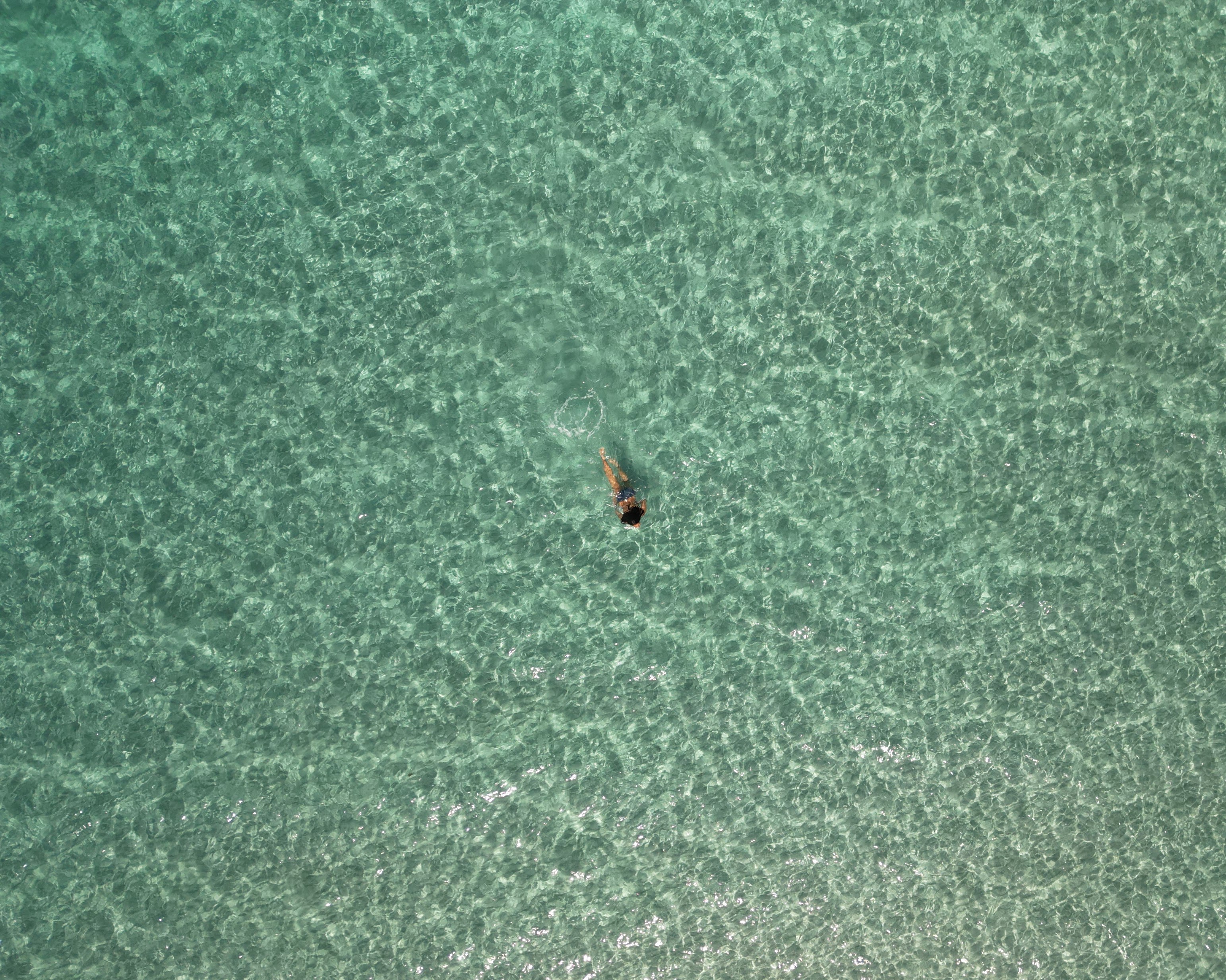 Drone photo off the coast of Sardinia