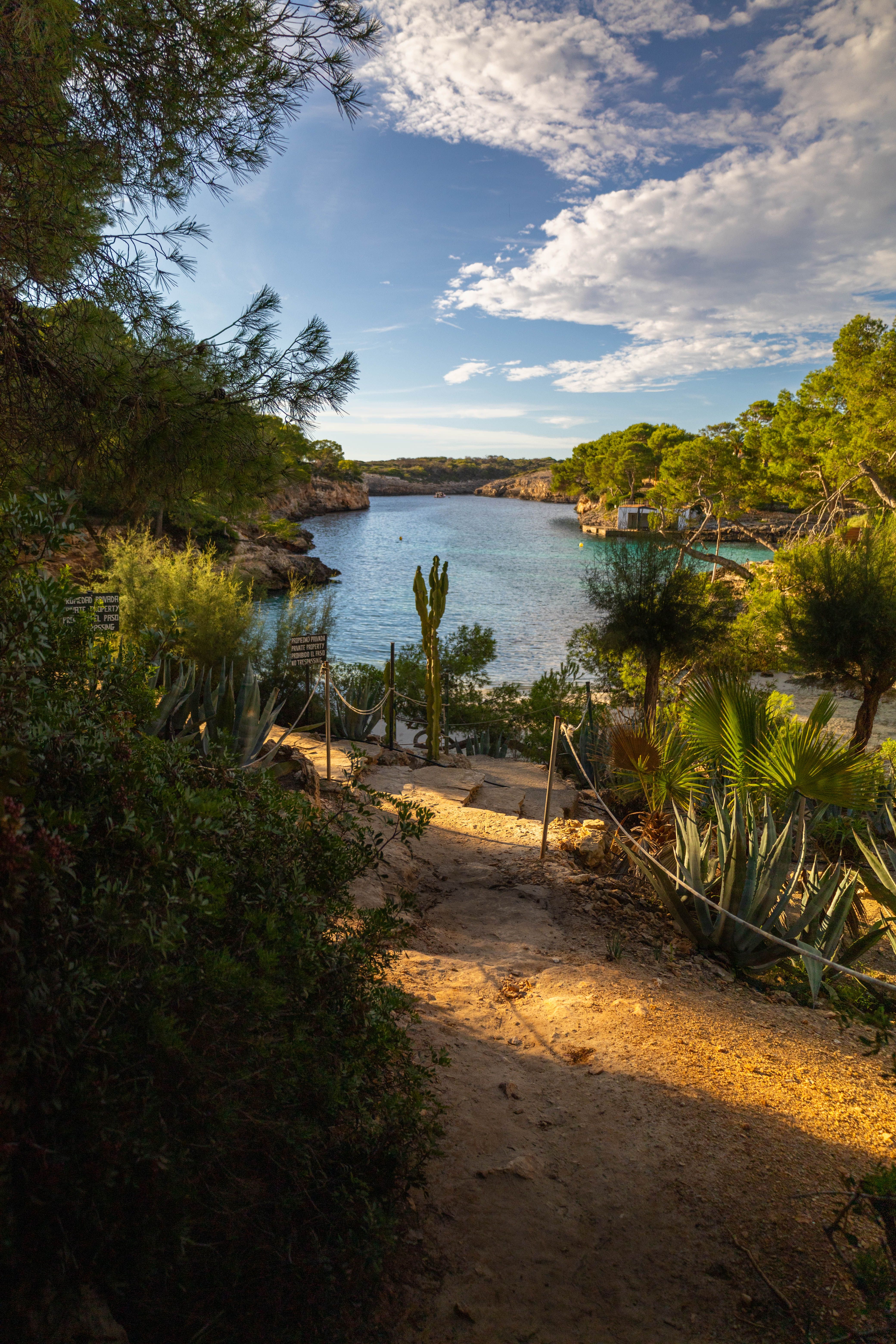 Secluded beach