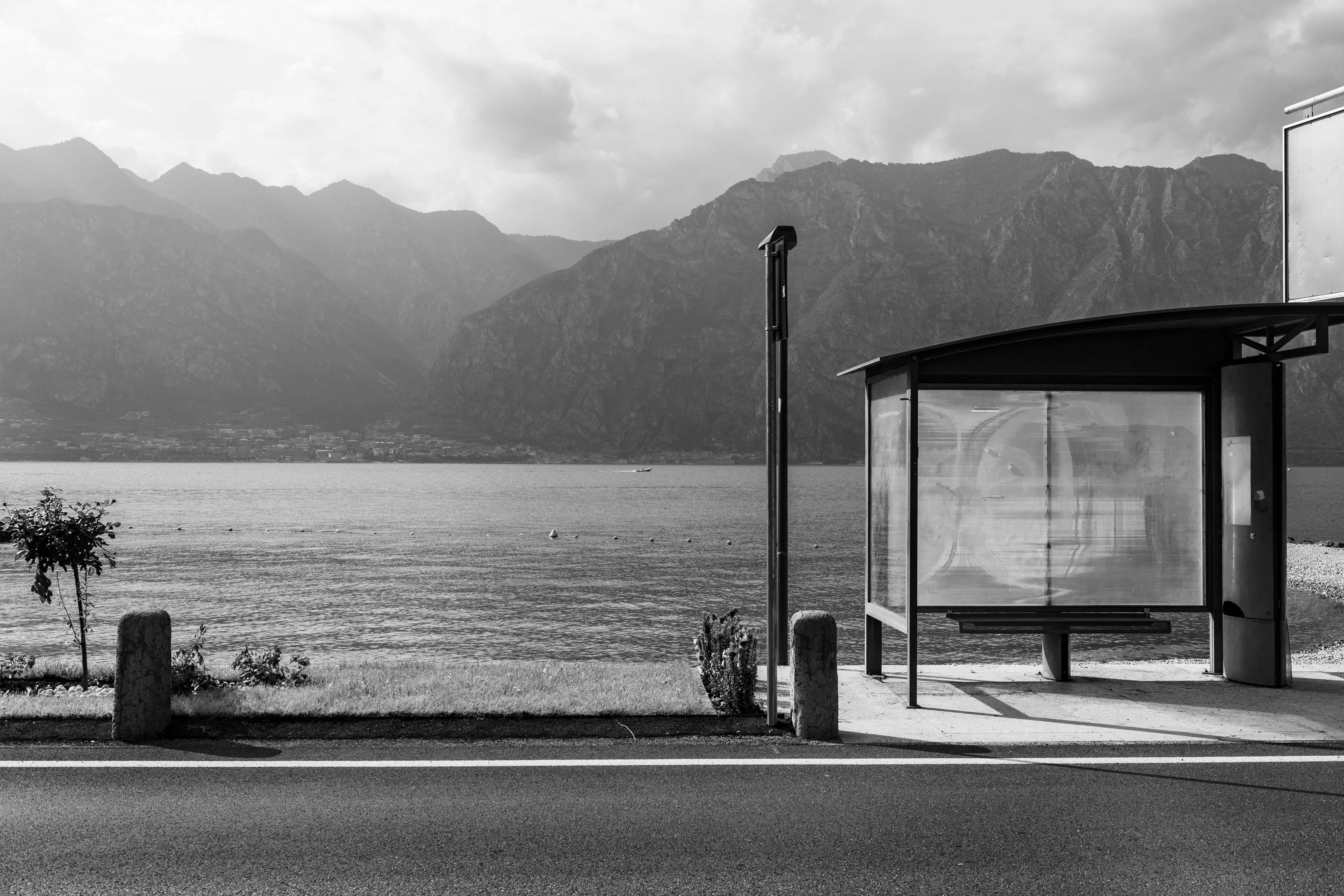 Scenic bus-stop