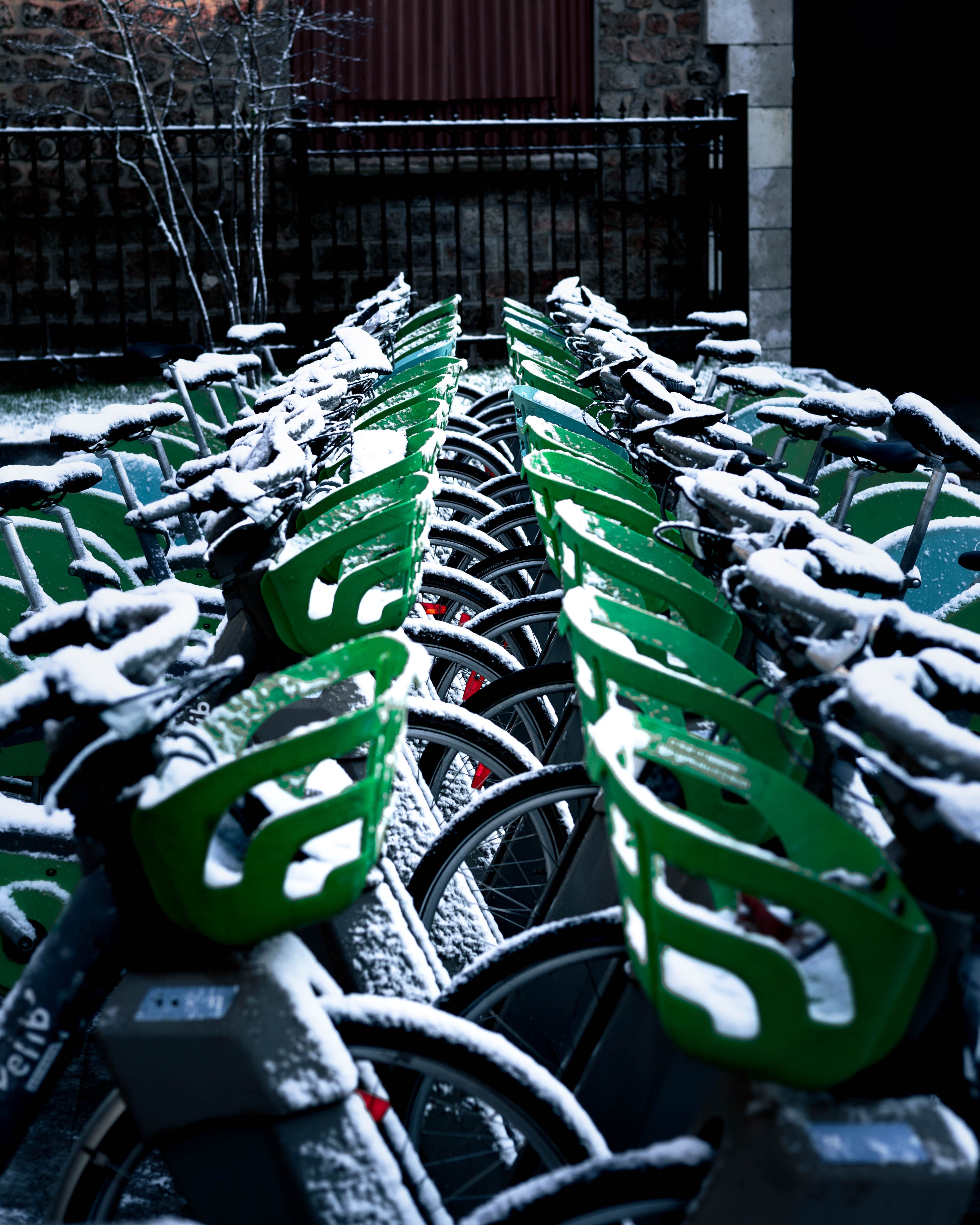 Snowed in bikes